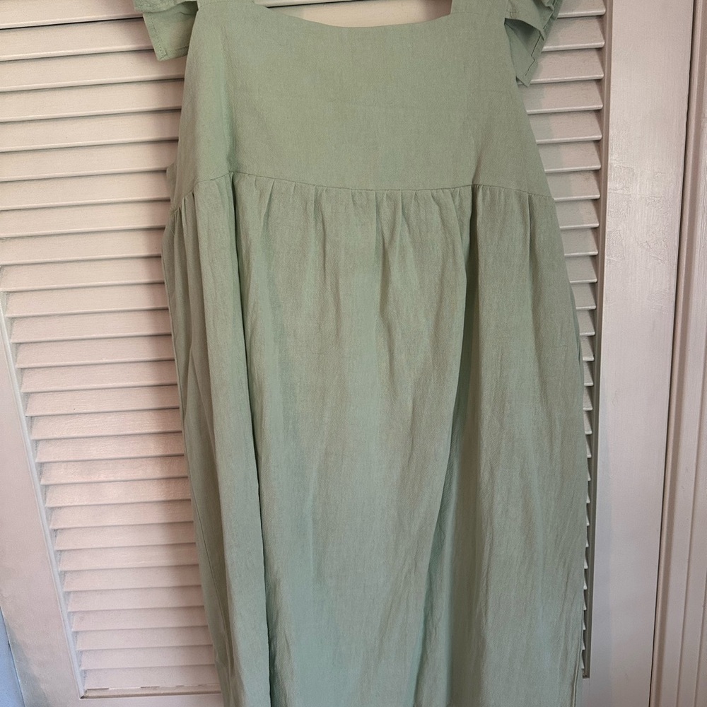 SHEIN Light Green Mini Dress